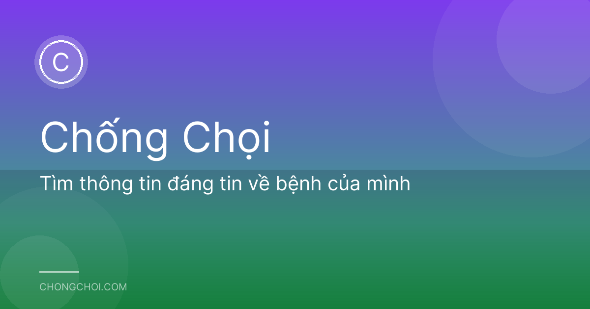 Tìm thông tin đáng tin về bệnh của mình